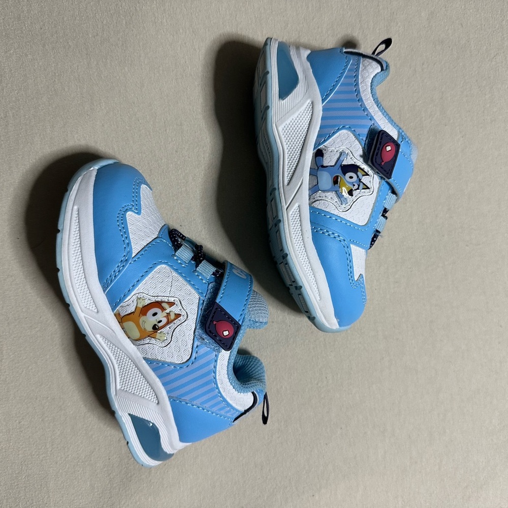 Blue Kids Sneakers with Cartoon Design